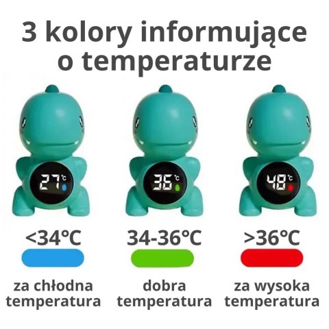WOOPIE BABY Termometr Do Wody I Pomieszczeń Kolorowe Oznaczenia Temperatury