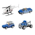 WOOPIE Garaż Piętrowy Parking Policyjny Zjeżdżalnia Auta Helikopter Policja