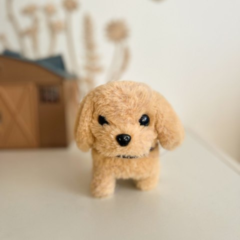 WOOPIE Piesek Interaktywny Pluszak z Kością Bichon Golden Retriever