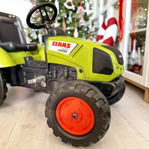 Falk Traktor na Pedały Claas z Przyczepą Duży Ciągnik Zabawka 3+