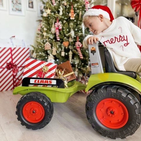 Falk Traktor na Pedały Claas z Przyczepą Duży Ciągnik Zabawka 3+