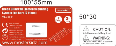 MASTERKIDZ Ramka Flex Montaż Tablicy Belki Krawędzie Boczne 2 Sztuki