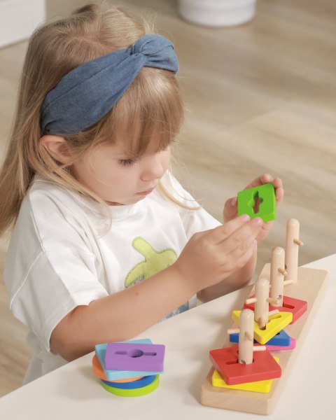VIGA Drewniany Sorter Kształty Montessori