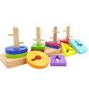 VIGA Drewniany Sorter Kształty Montessori