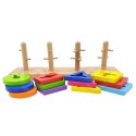 VIGA Drewniany Sorter Kształty Montessori