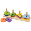 VIGA Drewniany Sorter Kształty Montessori