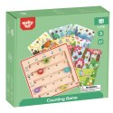 TOOKY TOY Drewniana Gra Nauka Liczenia Zwierzątka