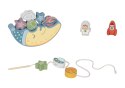 TOOKY TOY Kosmiczny Śpiący Księżyc Balansująca Układanka Drewniana Nawlekanka Montessori Kosmos
