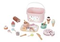 TOOKY TOY Sweet Cake Drewniany Zestaw Słodkości w Pudełku Cukiernia Lodziarnia
