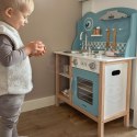 VIGA PolarB Drewniana Kuchnia z Akcesoriami Silver - Blue