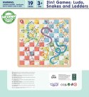 WOOPIE GREEN Gry Planszowe Logiczne 2w1 Ludo Chińczyk + Węże i Drabiny