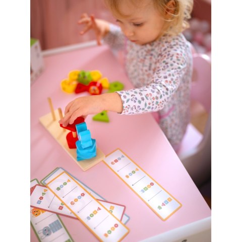 WOOPIE GREEN Układanka Montessori Piramidka Zwierzątka 27 el. FSC