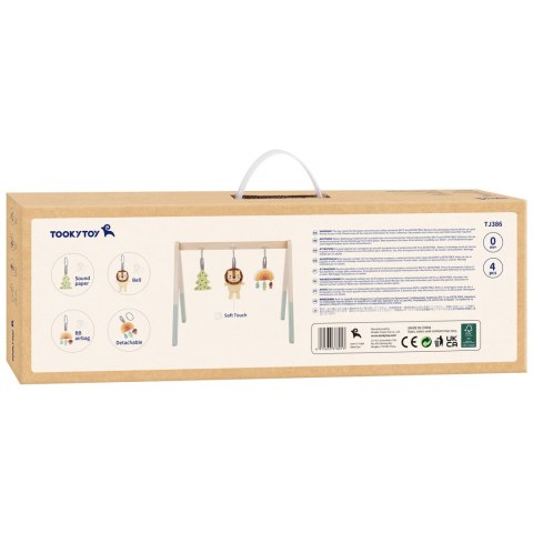 TOOKY TOY Baby Gym Stojak Edukacyjny Gimnastyczny 3 Pluszowe Zawieszki