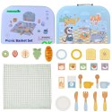 TOOKY TOY Zestaw Piknikowy Jedzenie Do Krojenia Na Rzepy Zestaw Śniadaniowy