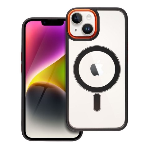 Futerał do iPhone 14 Color Edge Mag Cover zgodny z MagSafe czarno złoty