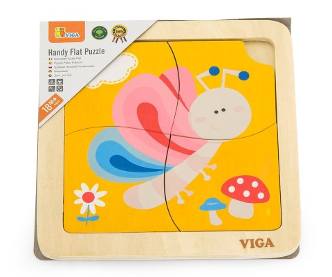 Viga Puzzle na podkładce - motylek