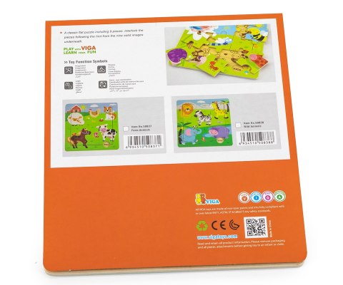Viga Puzzle na podkładce farma