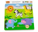 Viga Puzzle na podkładce zoo