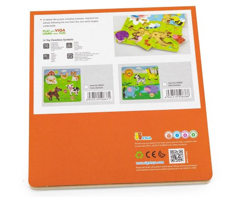 Viga Puzzle na podkładce zoo
