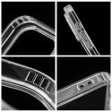 Etui na iPhone 14 Drop Glue Colorful Ring Mag Cover zgodny z MagSafe szare
