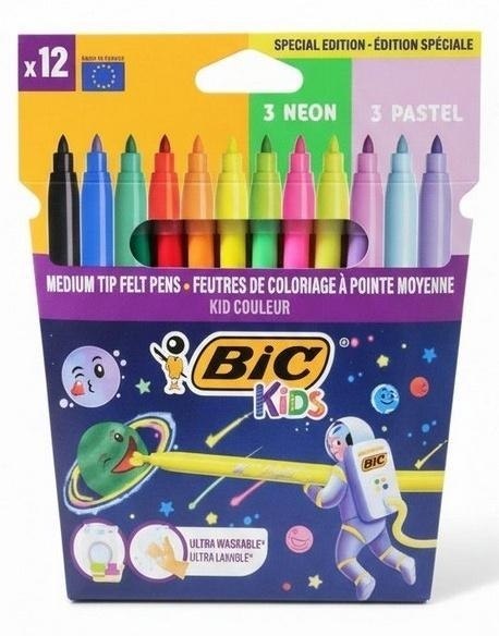 Flamastry Cosmo Kids 12kol BIC