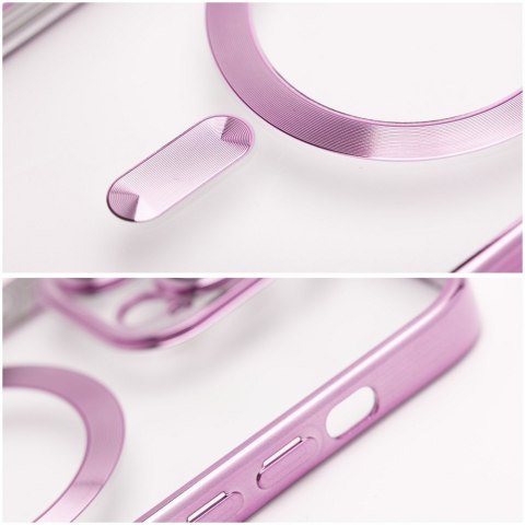 Futerał do iPhone 12 PRO MAX Electro Mag Cover zgodny z MagSafe złoty róż