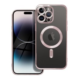 Futerał do iPhone 14 PRO Electro Mag Cover zgodny z MagSafe złoty róż