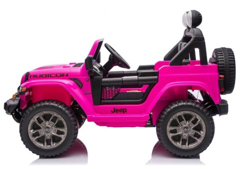 Pojazd Na Akumulator Jeep Rubicon 4x4 DK-JWR556 4x200W 24V Różowy