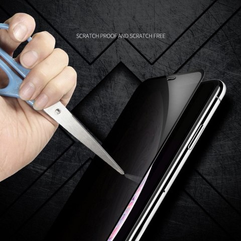 Szkło hartowane X-ONE Full Cover Extra Strong Privacy - do SAMSUNG S26 (full glue) czarny (działający czytnik)