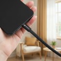 Kabel USB C do USB C Forcell F-Energy QC4.0 PD 3A 60W Cafule Flat 1,2 m CCFN23 czarny