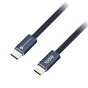 Kabel USB C do USB C Forcell F-Energy QC4.0 PD 5A 100W Cafule Flat 1,2 m CCFN23 granatowy