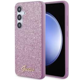 GUESS futerał do SAMSUNG S24 GUHCS24SHGGSHU (Glitter Script) fioletowy