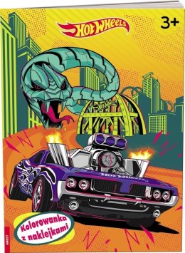 Mattel Hot Wheels. Kolorowanka z naklejkami