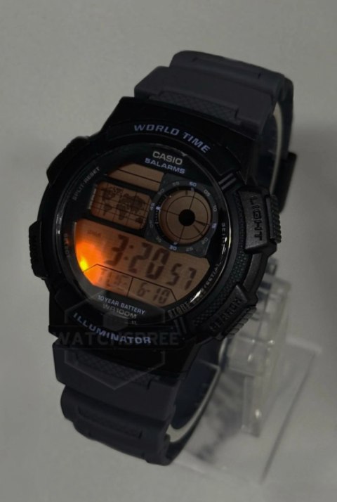 ZEGAREK MĘSKI CASIO AE-1000W-8AVEF (zd073j) - WORLD TIME + BOX