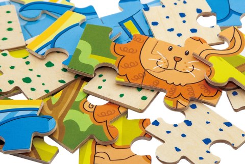 Viga Zestaw puzzli - safari