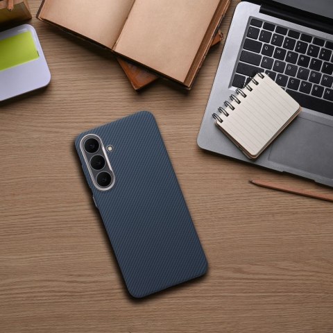 Futerał do Samsung S26 Kevlar zgodny z MagSafe niebieski