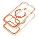 Futerał do iPhone 17 PRO MAX Frame Clear Hybrid Mag Cover zgodny z MagSafe pomarańczowy