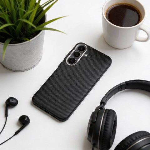 Futerał do Samsung A57 Kevlar zgodny z MagSafe czarny