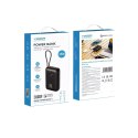 Powerbank Veger K3 (W3018) PD QC3.0 35W 30000 mAh z wbudowanymi kablami Typ C / Lightning czarny