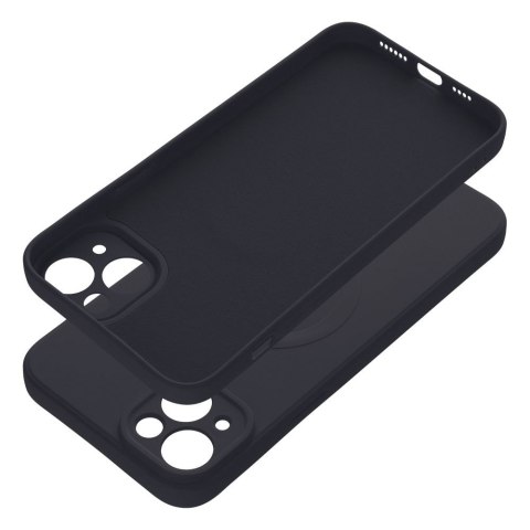 Futerał do iPhone 14 PLUS Silicone Mag Cover zgodny z MagSafe czarny