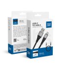 Kabel USB A do USB C Blue Star 3A 20W PD QC4.0 z oplotem 1,2 m TFK-DC-003 czarny