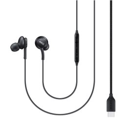 Oryginalne Słuchawki przewodowe douszne USB C Samsung AKG IC-100BBEGEU blister czarne