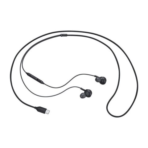 Oryginalne Słuchawki przewodowe douszne USB C Samsung AKG IC-100BBEGEU blister czarne
