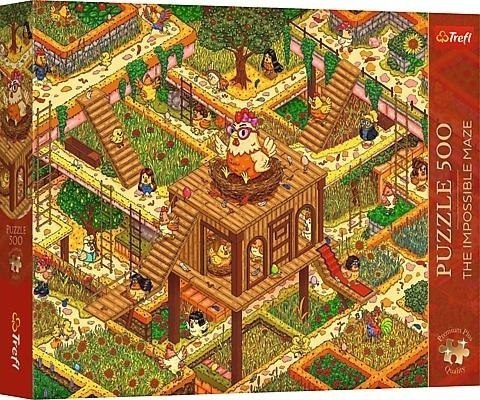 Puzzle 500 Śmieszne kurczaki TREFL