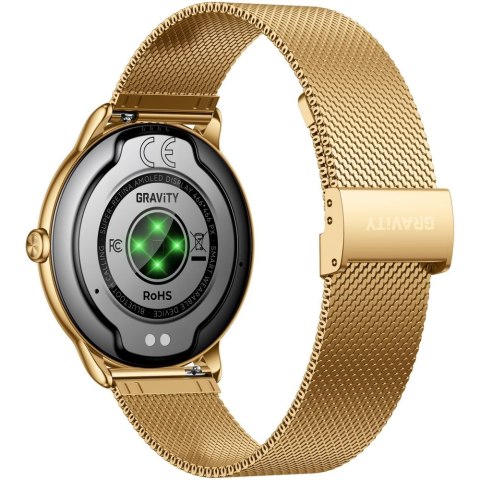Smartwatch Gravity Złoty Pasek + Bransoleta GT31-2