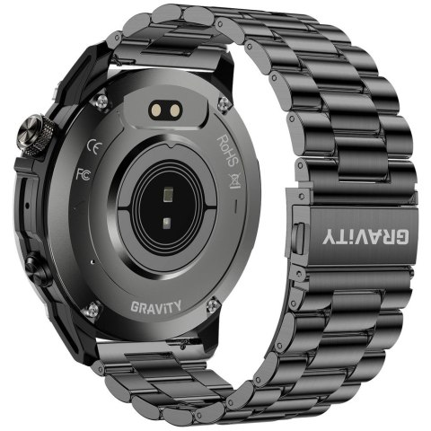 Smartwatch Gravity Czarny Pasek + Bransoleta GT46-4