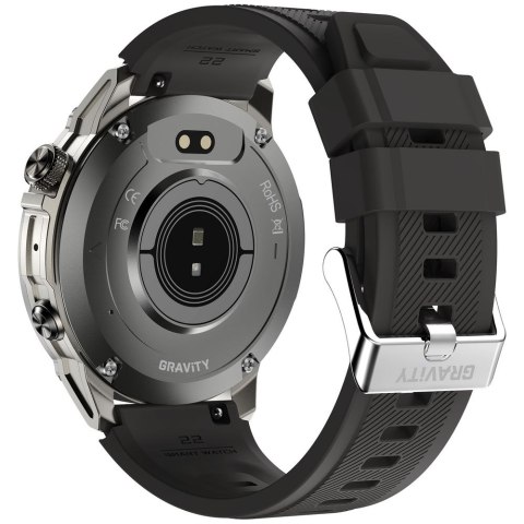 Smartwatch Gravity Grafitowy Pasek + Bransoleta GT46-3