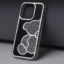 Futerał do iPhone 12 / 12 PRO Teddy Bear srebrny