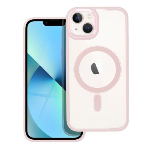 Futerał do iPhone 13 Color Edge Mag Cover zgodny z MagSafe różowy