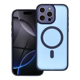 Futerał do iPhone 15 Variete Mag Cover zgodny z MagSafe granatowy